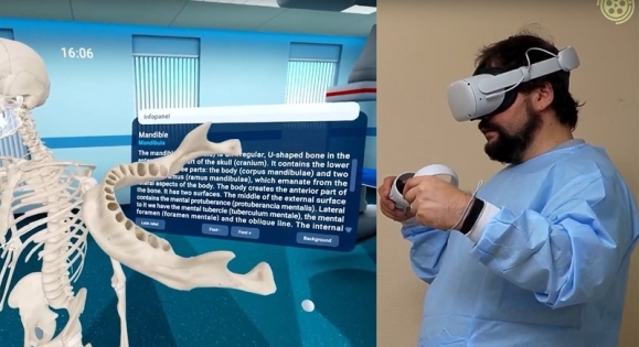 A 3D technika orvosi alkalmazási lehetőségeit egy nemrégiben elkészült ismeretterjesztő filmsorozatban mutatják be részletesen a labor munkatársai (Fotó: unideb.hu)