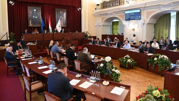 A Fővárosi Közgyűlés ülése a Városházán 2023. március 29-én. (Fotó: MTI/Máthé Zoltán)
