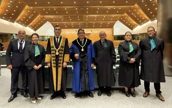 A luxembourgi székhelyű Európai Unió Bíróságának meghallgatása (Fotó: Dr. Merkely Béla hivatalos Facebook-oldala)