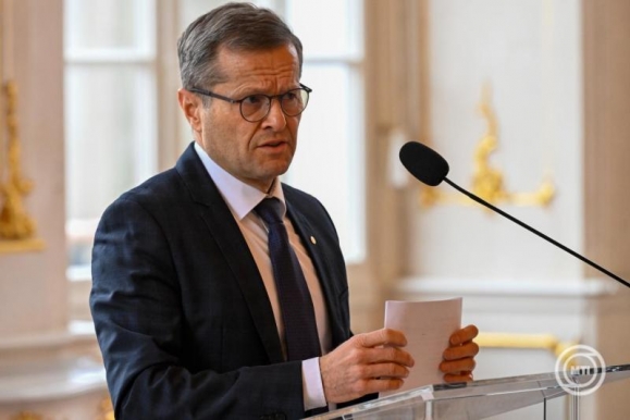 Krausz Ferenc Nobel-díjas fizikus, az Élvonal Alapítvány kuratóriumának elnöke (Fotó: MTI/Máthé Zoltán)