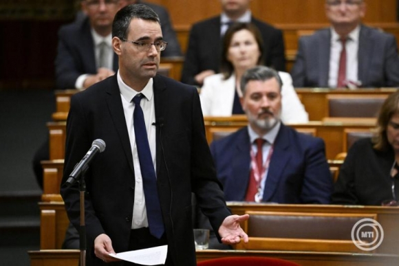 Svéd Tamás, az Egészségügyi Minisztérium parlamenti államtitkára (Fotó: MTI/Hegedüs Róbert)