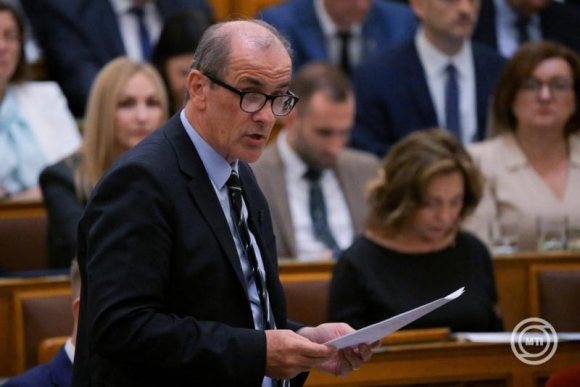 Hegedűs Zsolt egészségügyi miniszter az Országgyűlésben (Fotó: MTI/Balogh Zoltán)