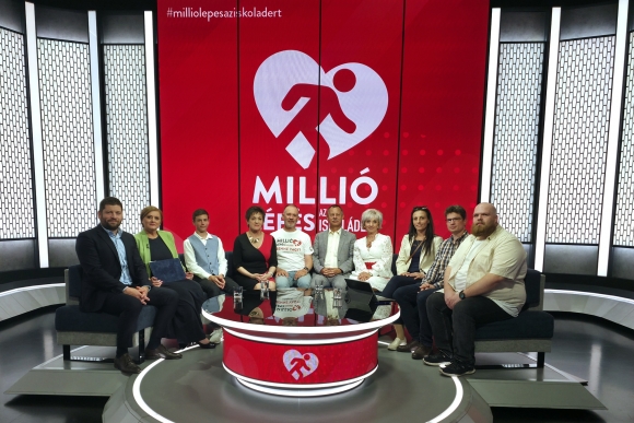 A nyerteseket kedden hirdették ki az M4 Sport élő adásában (Fotó: Magyar Szervátültetettek Szövetsége)