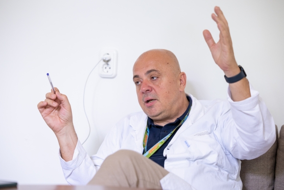 Dr. Bereczki Csaba, az SZTE SZAKK Gyermekgyógyászati Klinika igazgatója (Fotó: Kovács-Jerney Ádám)