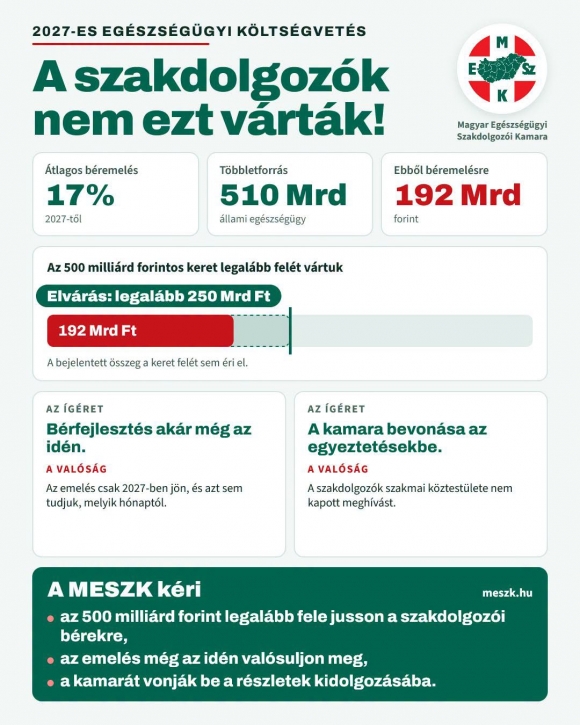 Forrás: Magyar Egészségügyi Szakdolgozói Kamara Facebook-oldala